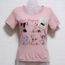 ピンクティーパーティパッチワークTシャツ【3(M)】