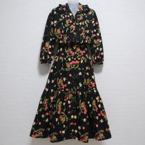 黒チェリーレース使いワンピース