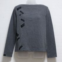 グレーロゴパッチカットソー【L】
