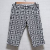黒ギンガムロゴ入りハーフパンツ【M】