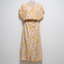 黄ガーベラレーヨンワンピース