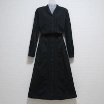 黒はしごレースシャツワンピース