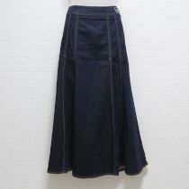 紺フレアーストレッチスカート【9号】