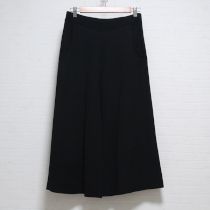 黒ニットワイドパンツ【4(11号)】