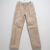 ベージュ系ロゴパッチパンツ【M】