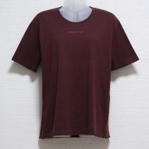 ボルドーロゴ刺繍Tシャツ