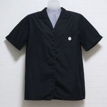 黒カメリア刺繍ブラウス【S】