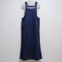 紺ロゴ入りソフトデニムジャンパースカート