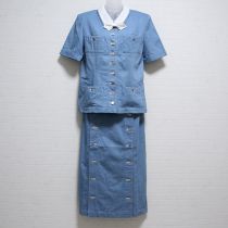 水色蝶タイ付金ボタンスーツ【S】