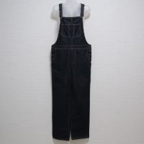 紺デニムサロペットパンツ【L】