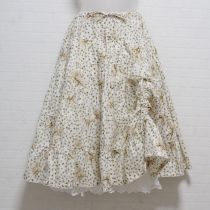 生成白つめ草レイヤー風スカート