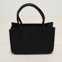 黒フェルトトートバッグ