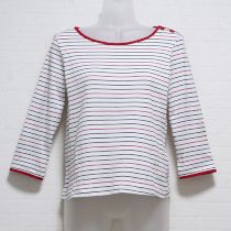 ネイビー×赤ボーダーTシャツ