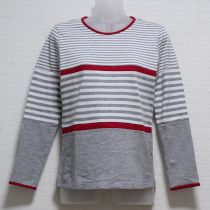 グレー系ボーダー長Tシャツ