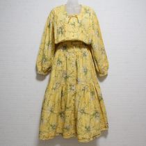 黄アイビーマーガレットワンピース