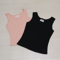 黒&ピンクノースリカットソー2枚セット