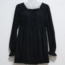 黒レース使いローンチュニック