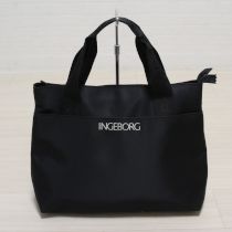 黒ロゴ入りナイロントートバッグ
