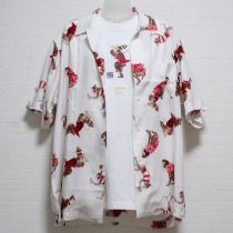 白三番叟アロハ&Tシャツ【M】