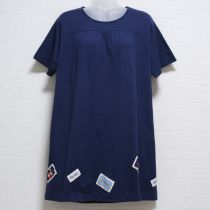 紺ネーム付きカットソーチュニック