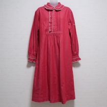 赤ソフトデニムワンピース