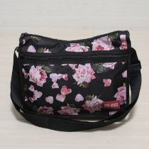 黒薔薇柄ショルダーバッグ