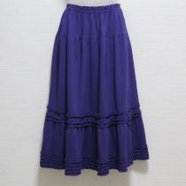 ブルー系フリル使いカットソースカート