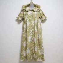 薄荷マーガレットブーケフード付きワンピース