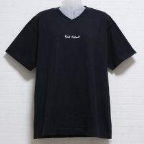 黒VネックTシャツ【M】