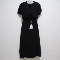 黒ジョーゼットワンピースセット