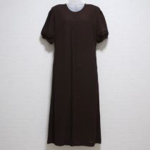 茶ジョーゼットワンピース