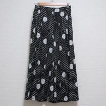 黒カメリアリボンドットプリントパンツ【3(9号)】