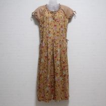 ベージュジャム瓶カットソーワンピース