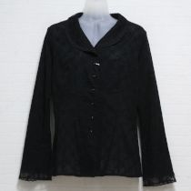 黒フランスレースブラウス