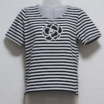 白×黒ボーダーカメリアTシャツ【11号】
