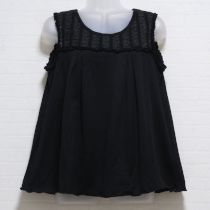 黒リボンレース使いカットソー【11号】