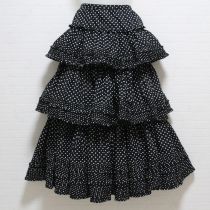 黒水玉段々スカート