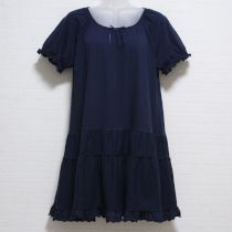 紺レース使いカットソーチュニック