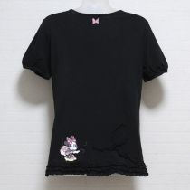 黒ミニーフリルTシャツ【L】