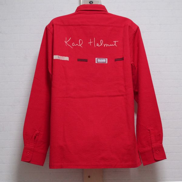 赤ロゴ刺繍ジップアップシャツ【M】 - ピンクハウス通販｜リサイクルブティックClub CANDY