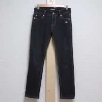 黒カメリア付きストレッチデニムパンツ【3(9号)】