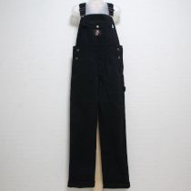 黒スケートくま刺繍オーバーオール【M】