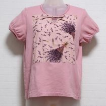 ピンクバンドルブーケゼッケンTシャツ【M】
