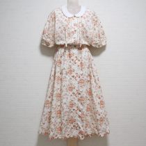 生成小薔薇プリントワンピース
