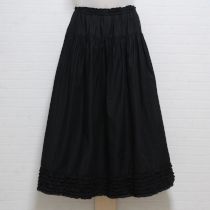黒ピコフリルローンスカート