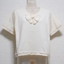 生成コットンレース使いTシャツ