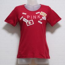 赤ロゴパッチワーク&パッチTシャツ【3(M)】
