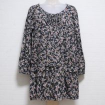 グレー花柄チュニック