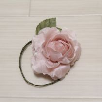 ピンク薔薇コサージュ