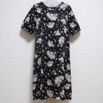 黒勿忘草カットソーワンピース